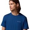 image:imageColumbia Mens Parsons Point Short Sleeve Back Graphic TeeMountain Blue HeatherAthletic Gem Badg
