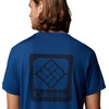 image:imageColumbia Mens Parsons Point Short Sleeve Back Graphic TeeMountain Blue HeatherAthletic Gem Badg