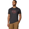 image:imageColumbia Mens Parsons Point Short Sleeve Graphic TeeBlack HeatherBadge Label