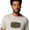 image:imageColumbia Mens Parsons Point Short Sleeve Graphic TeeDark Stone HeatherBadge Label