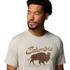 image:imageColumbia Mens Parsons Point Short Sleeve Graphic TeeDark Stone HeatherRetro Roamer