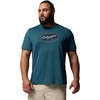 image:imageColumbia Mens Parsons Point Short Sleeve Graphic TeeEverblue HeatherBadge Label