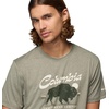 image:imageColumbia Mens Parsons Point Short Sleeve Graphic TeeStone Green HeatherRetro Roamer