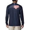 image:imageColumbia Mens Terminal Tackle PFG Statetriot Long SleeveCollegiate NavyWhite Nc