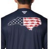 image:imageColumbia Mens Terminal Tackle PFG Statetriot Long SleeveCollegiate NavyWhite Nc