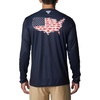 image:imageColumbia Mens Terminal Tackle PFG Statetriot Long SleeveCollegiate NavyWhite Usa