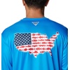 image:imageColumbia Mens Terminal Tackle PFG Statetriot Long SleeveHyper BlueWhite Usa