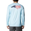image:imageColumbia Mens Terminal Tackle PFG Statetriot Long SleeveSpring BlueWhite Nc