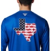 image:imageColumbia Mens Terminal Tackle PFG Statetriot Long SleeveVivid BlueWhite Tx