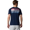 image:imageColumbia PFG Fish Flag II Short SleeveCollegiate NavySunset Red Gradient