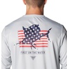 image:imageColumbia Terminal Tackle PFG Fins and Stripes Long SleeveCool GreyFins  Stripes