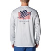 image:imageColumbia Terminal Tackle PFG Fins and Stripes Long SleeveCool GreyFins  Stripes