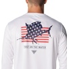 image:imageColumbia Terminal Tackle PFG Fins and Stripes Long SleeveWhiteFins  Stripes