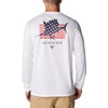 image:imageColumbia Terminal Tackle PFG Fins and Stripes Long SleeveWhiteFins  Stripes