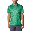image:imageColumbia Mens Collegiate Super Terminal Tackle PoloUo  Fuse Green Dorado Isle Print