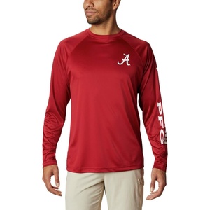 image:imageColumbia Mens CLG Terminal Tackle Ls ShirtAla  Red Velvet  White