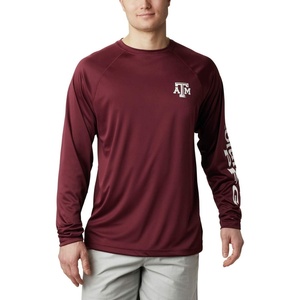 image:imageColumbia Mens CLG Terminal Tackle Ls ShirtTam  Deep Maroon  White