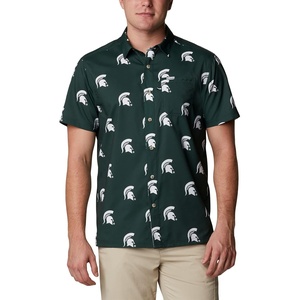 image:imageColumbia Mens Collegiate Super Slack Tide ShirtMs  Spruce Logo Print