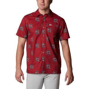 image:imageColumbia Mens Collegiate Super Slack Tide ShirtSc  Beet Logo Print