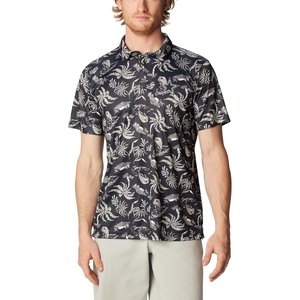 image:imageColumbia Mens Collegiate Super Terminal Tackle PoloDc  Collegiate Navy Dorado Isle Print