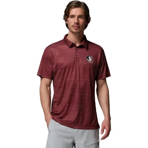 image:imageColumbia Mens Collegiate Super Terminal Tackle PoloFsu  Cabernet