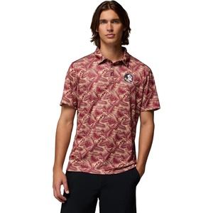 image:imageColumbia Mens Collegiate Super Terminal Tackle PoloFsu  Cabernet Roosters
