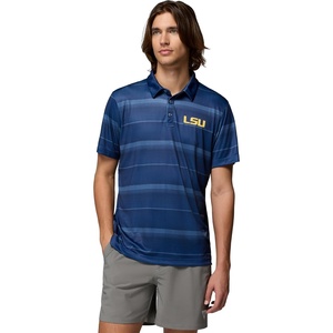 image:imageColumbia Mens Collegiate Super Terminal Tackle PoloLsu  Carbon