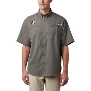 image:imageColumbia Mens Collegiate Tamiami Short Sleeve ShirtFsu  Charcoal