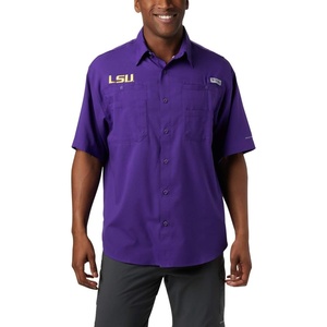 image:imageColumbia Mens Collegiate Tamiami Short Sleeve ShirtLsu  Vivid Purple