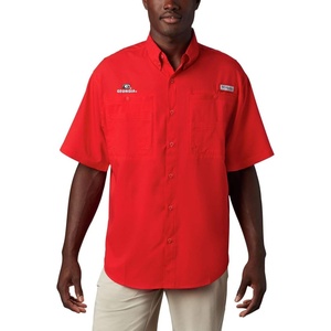 image:imageColumbia Mens Collegiate Tamiami Short Sleeve ShirtUga  Bright Red