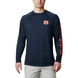 image:imageColumbia Mens Collegiate Terminal Tackle Long Sleeve ShirtAub  Collegiate NavySpark Orange