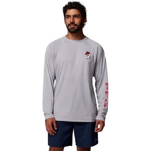 image:imageColumbia Mens Collegiate Terminal Tackle Long Sleeve ShirtUga  Columbia Grey