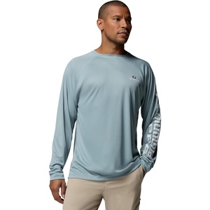image:imageColumbia Mens Collegiate Terminal Tackle Long Sleeve ShirtUga  Crushed Blue