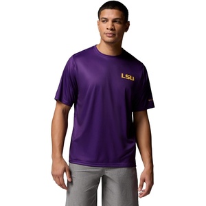 image:imageColumbia Mens Collegiate Terminal Tackle SS ShirtLsu  Vivid Purple Stateriot