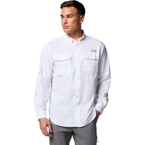 image:imageColumbia Mens PFG Blood and Guts V Long Sleeve ShirtWhite