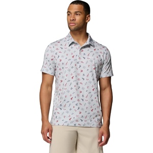 image:imageColumbia Mens PFG Super Slack Tide II Stretch PoloCool Grey Take Me to Texas