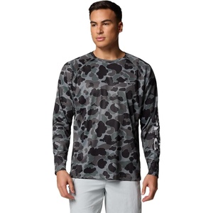 image:imageColumbia Mens PFG Super Terminal Tackle Long Sleeve ShirtBlack Deltahunter Camo