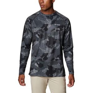 image:imageColumbia Mens PFG Super Terminal Tackle Long Sleeve ShirtBlack Gamefish Camo