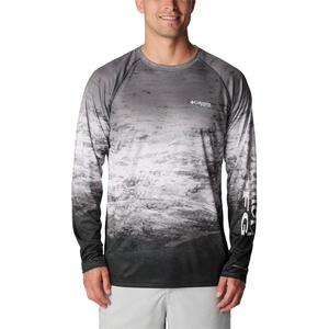 image:imageColumbia Mens PFG Super Terminal Tackle Long Sleeve ShirtBlackAmericanaDeepsea Fade