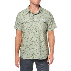 image:imageColumbia Mens PFG Uncharted Printed Short Sleeve ShirtSmokey Sage Cast N Blast