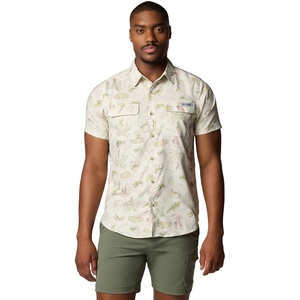 image:imageColumbia Mens PFG Uncharted Printed Short Sleeve ShirtStone Everglades