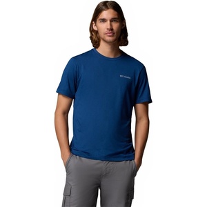 image:imageColumbia Mens Parsons Point Short Sleeve Back Graphic TeeMountain Blue HeatherAthletic Gem Badg