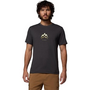image:imageColumbia Mens Parsons Point Short Sleeve Graphic TeeBlack HeatherPointed Peaks