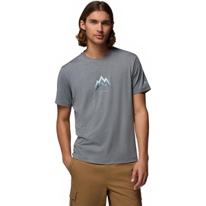 image:imageColumbia Mens Parsons Point Short Sleeve Graphic TeeCity Grey HeatherPointed Peaks