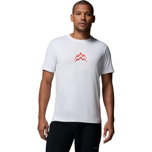 image:imageColumbia Mens Parsons Point Short Sleeve Graphic TeeWhitePointed Peaks