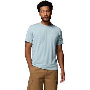 image:imageColumbia Mens Parsons Point Short Sleeve Logo TeeMarine LightHeather