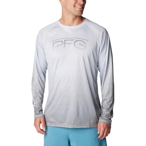 image:imageColumbia Mens Super Terminal Tackle PFG Super Fade Long SleeveCirrus Grey TechcamoBathymetric Sf
