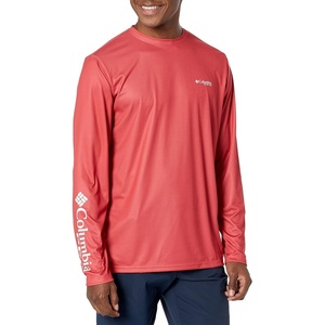 image:imageColumbia Mens Terminal Tackle PFG Statetriot Long SleeveSunset RedWhite Ca