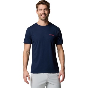 image:imageColumbia PFG Fish Flag II Short SleeveCollegiate NavySunset Red Gradient