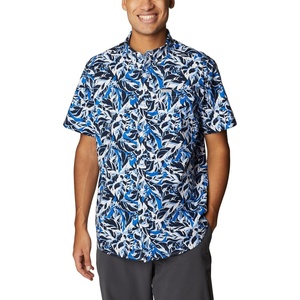 image:imageColumbia Rapid Rivers Printed Short Sleeve ShirtBright Indigo Leaf Camo